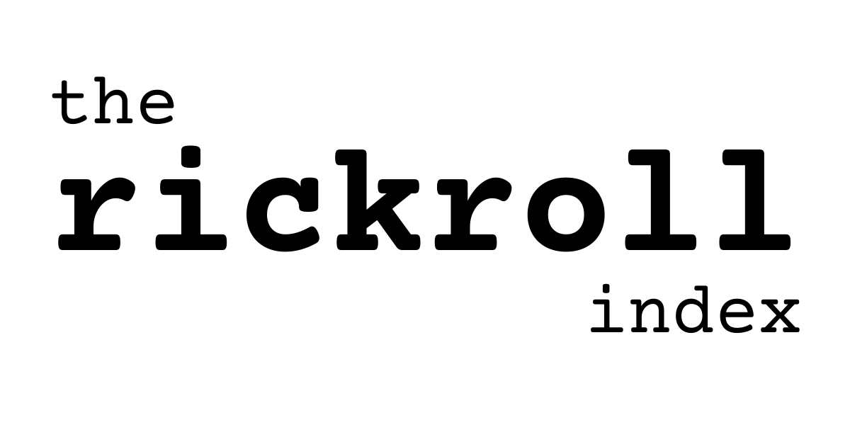 the rickroll index logo
